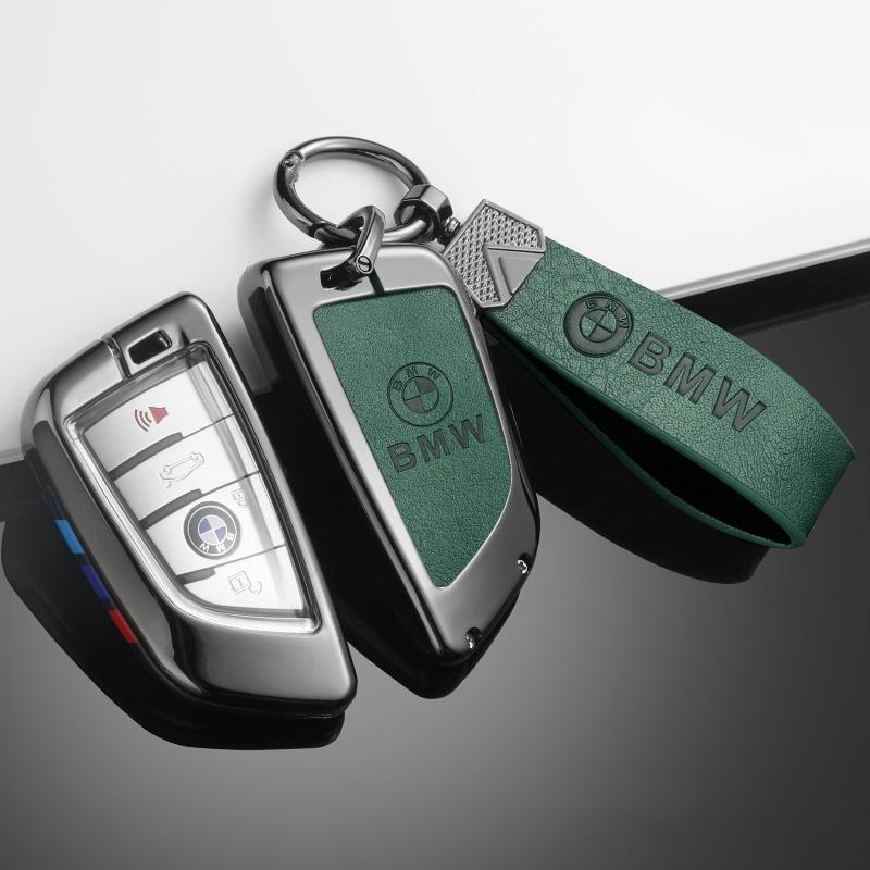 ORWI7 Leather Car Remote Key Cover Case Shell for Bmw F20 F30 F31 F21 F11 X3 F25 X4 I3 M3 M4 1 3 4 5 Series 320i 530i 550 Keychain