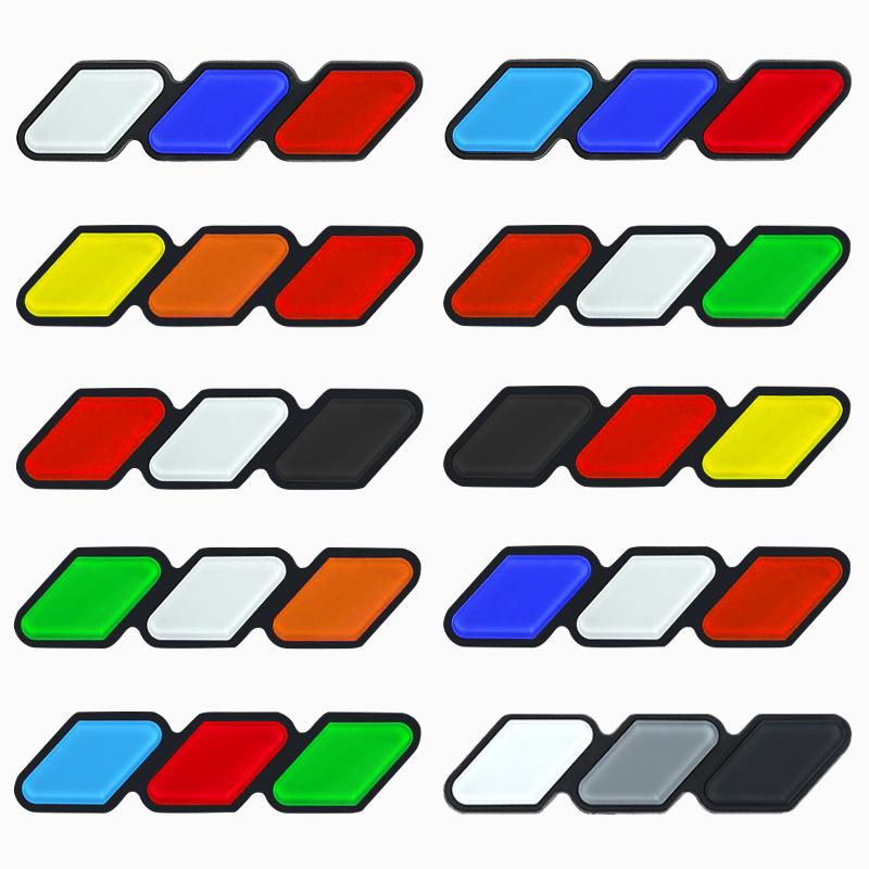 3D Car Tri-color Car Trunk Auto Body Sport Sticker Emblem Badge Decal Sticker For Tacoma 4Runner Tundra FJ Car Accessorie