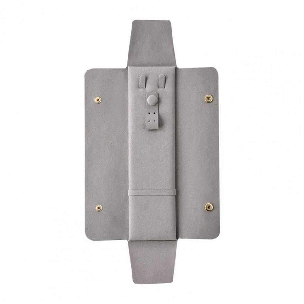 Travel Jewelry Organizer Jewelry Storage Bag with Button Closure Microfiber Jewelry Pouch for Travel Scratch for Necklaces