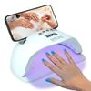 2025 Новый таймер для гелевых ногтей с двумя лампами Совместим со всеми гелями Автоматическое распознавание света 220 Вт 45 светодиодов Лампа для полимеризации смолы Быстрое отверждение Низкий нагрев
