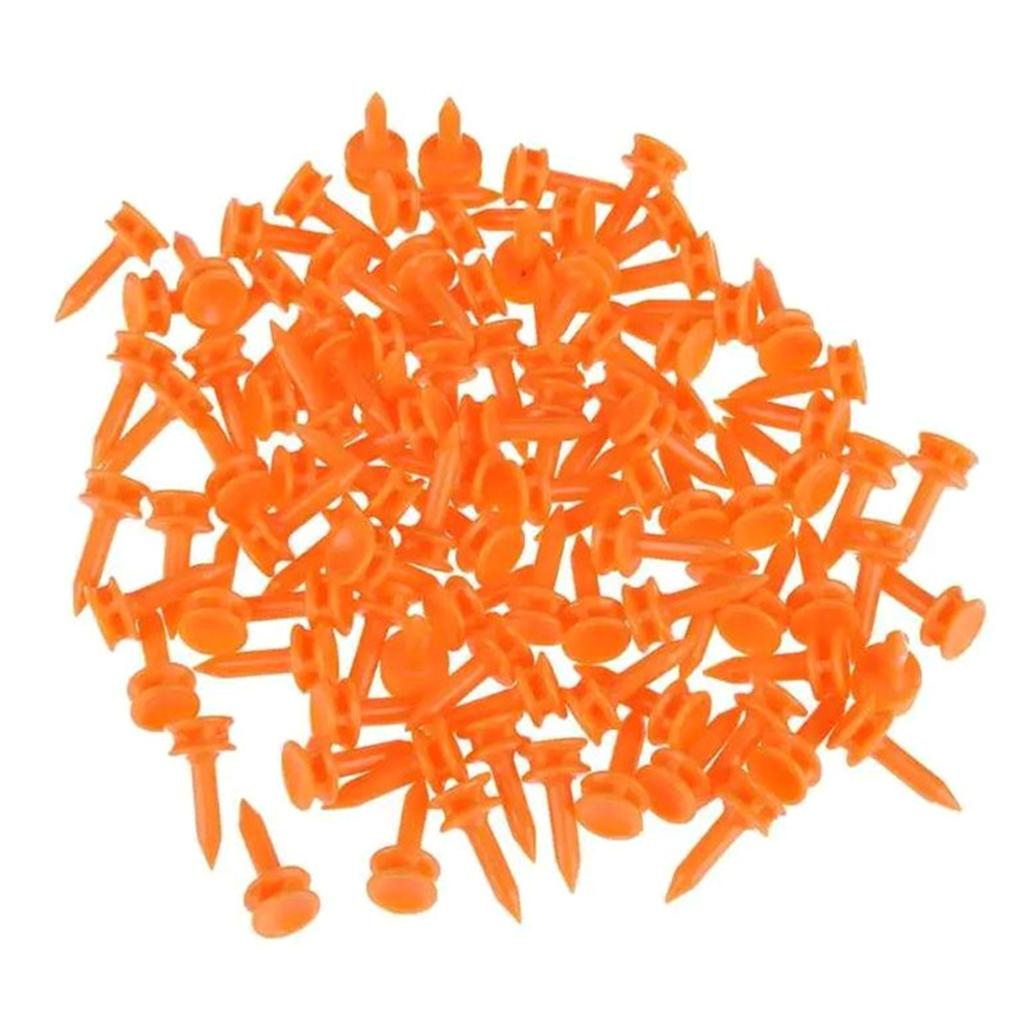 100Pcs Professional Short Golf Tees Plastic Step Down Cactle Tee Double Deck Golf Tees for Golf Practice Part