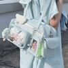 Y2K Новая Концертная Сумка Ita Bag JK Большой Вместимости Наплечная Сумка Милая Девушка Прозрачный Рюкзак Выставка Дисплей для Значков DIY Сумка Через Плечо