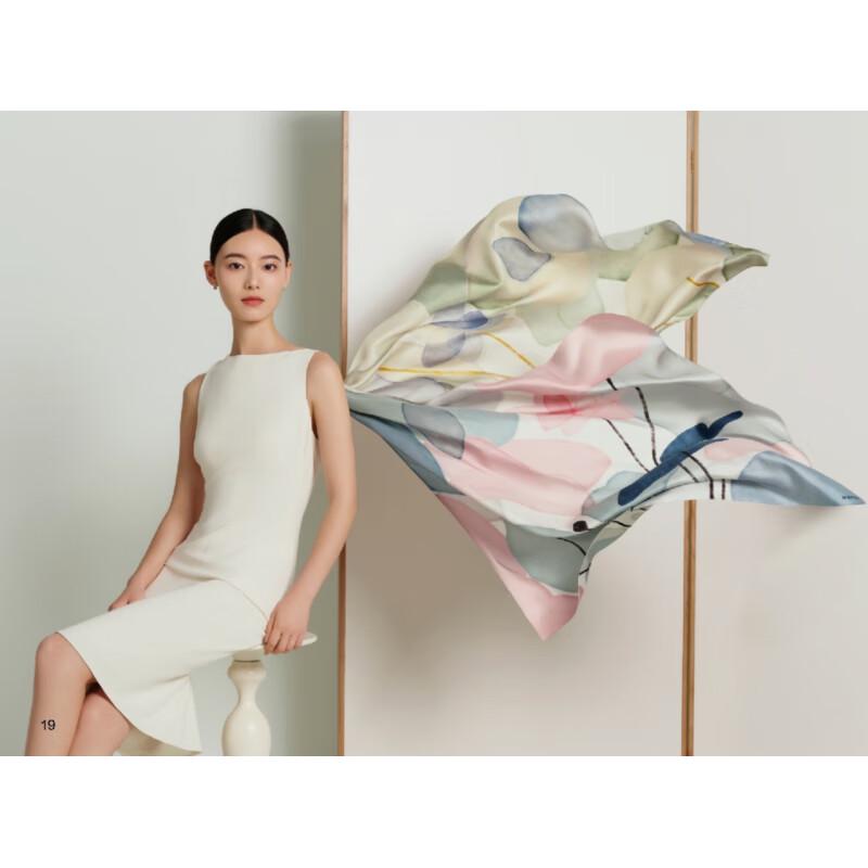 Wanshili Double-Sided Mulberry Silk Square Scarf