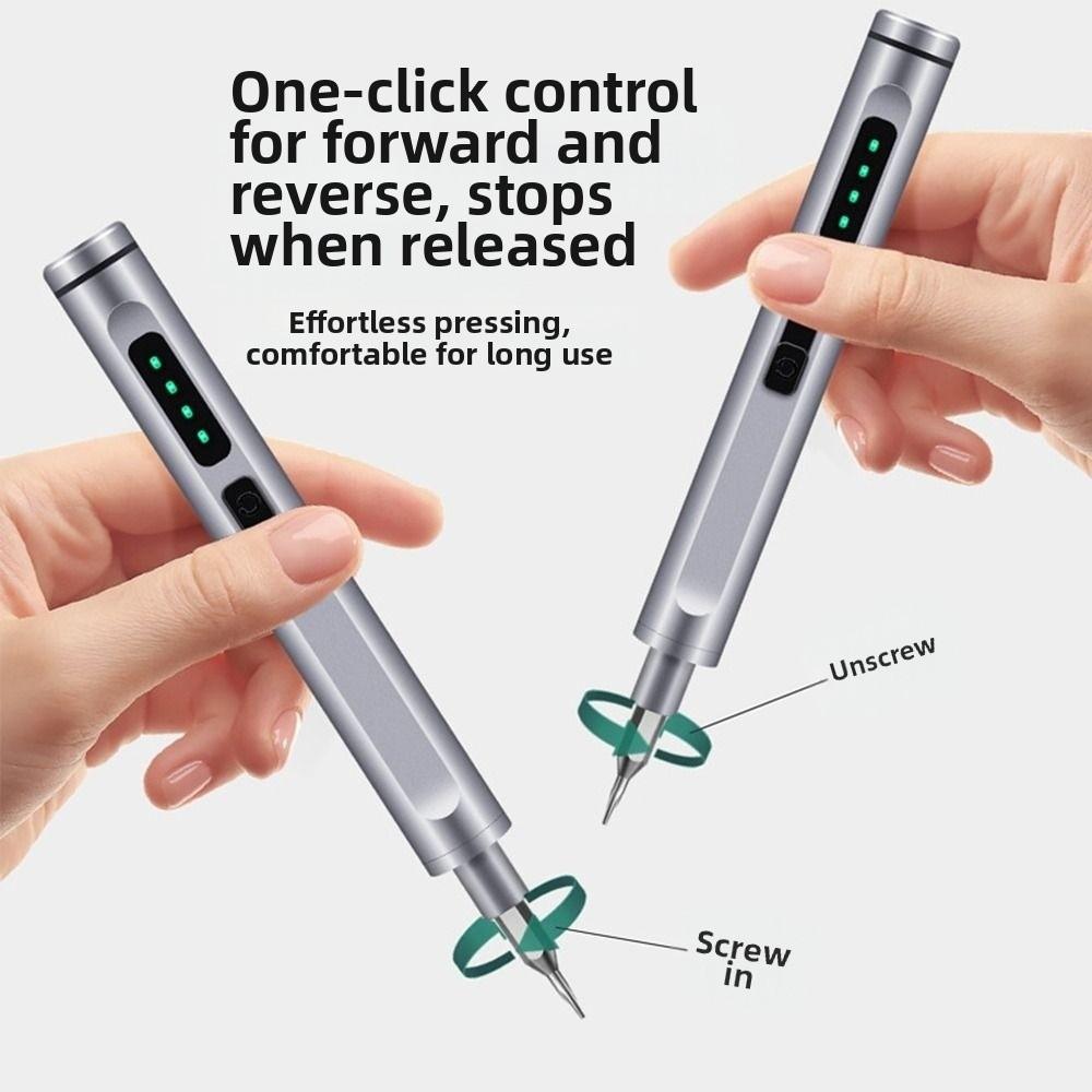 with 48 Magnetic Bits Electric Screwdriver Set Quiet Sound Electric Tool Kit