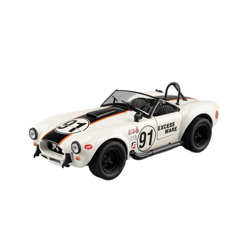 1/22 Ford Shelby Cobra Реплика Литой Модель Автомобиля Кабриолет Ретро Коллекция Классический Автомобиль Игрушечная Машина Подарок Мальчику на Праздник День Рождения