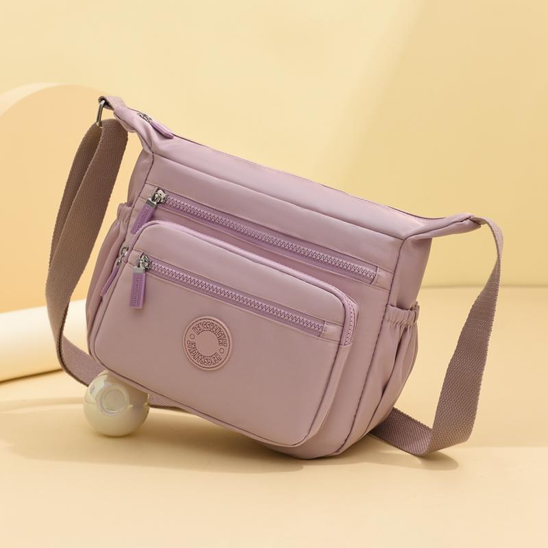 Нейлоновая женская сумка многослойная сумка для мамы большая вместимость сумка через плечо легкая водоотталкивающая сумка кросс-боди