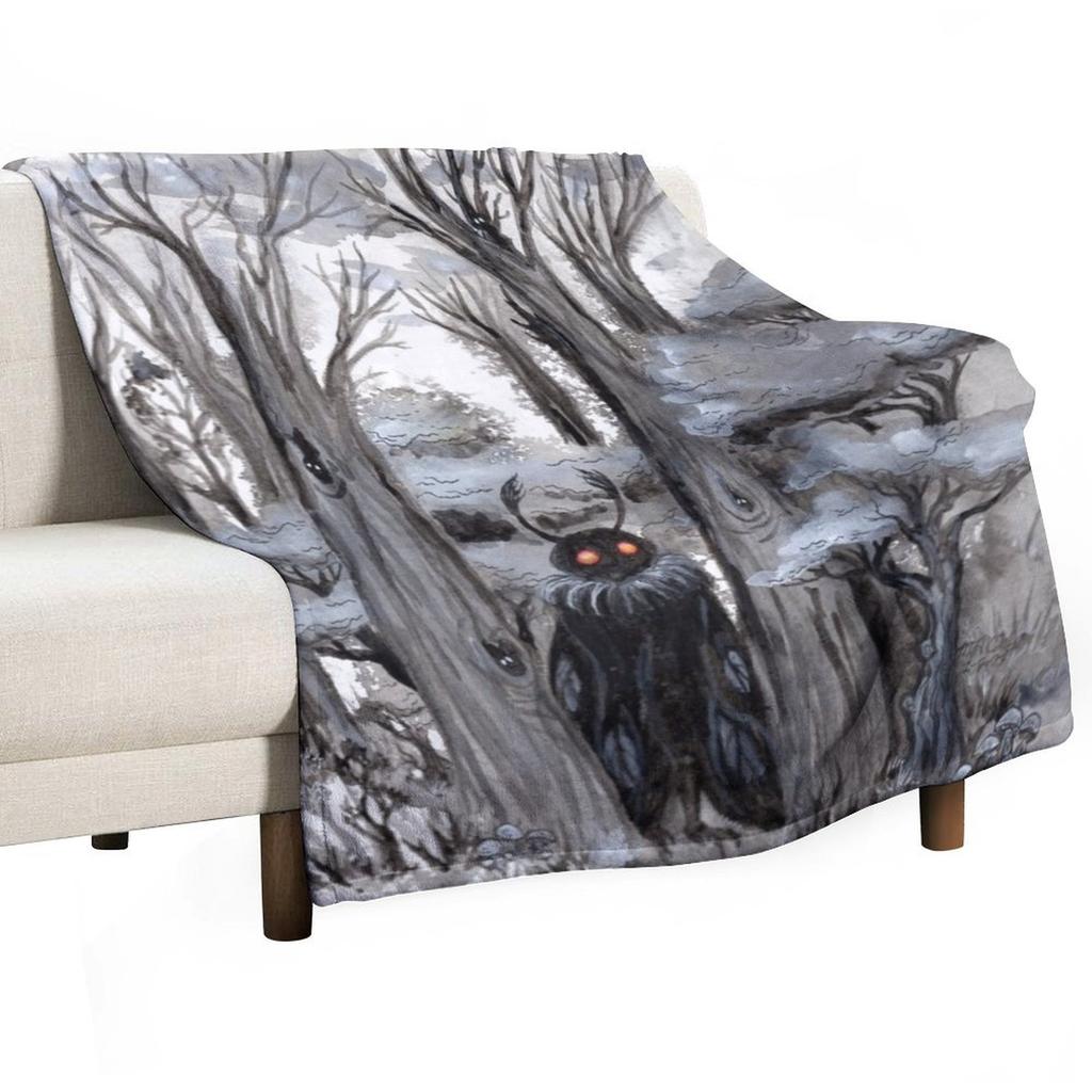 Shy Mothman Throw Blanket Vintage christmas gifts Blankets For Bed Tourist Blankets