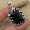Черный шпинель драгоценный камень стерлингового серебра 925 пробы дизайнерский кулон ручной работы для женщин