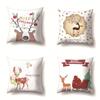 Christmas Elk Christmas Pillowcase Office Cushion Cover Living Room Pillowcase Lumbar Pillowcase