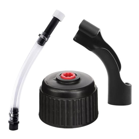 Шланг топливной канистры VP Racing с резьбовым соплом Простая установка Герметичная конструкция Прозрачный ПВХ