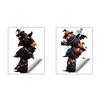 Static Glass Sticker, Traceless Reusable Window Decal, Halloween Bird Shapes Wizard Hat Crow Colorful Parrot Skull Spider Web Window