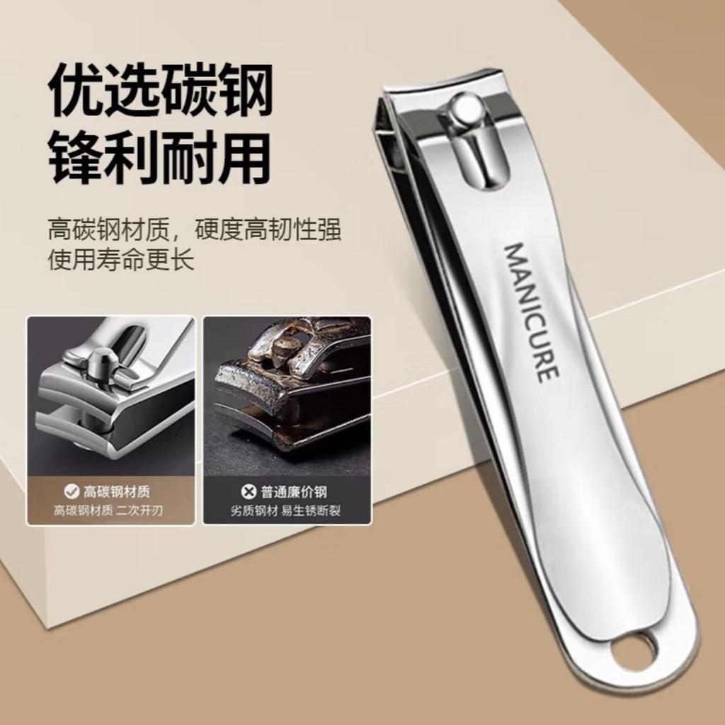 Five-piece set Silver leather cover Nail clipper Household nail pliers Ear scoop Nail file Nail clipping set Tools