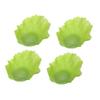 Shincatec Antibacterial Lunch Cups, Veggie Cups, Small, Lettuce, 4-Pack, Light Green