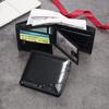 Men PU Leather Vintage Short Wallet Credit Card Holder Bifold Business Purse  Leather Wallet