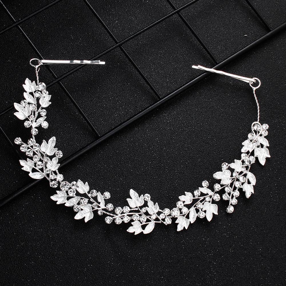 Headdress Tiara Rhinestone Flower Headband Bridal Headband Hair Jewelry Bridal Flower Hairband