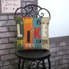 Vintage Letters Pattern Living Room Decoration Cushion Cover Love Greetings Creative Punk Pop Style Throw Pillow Case Cojines