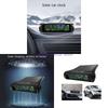 Hg89 Маленькие цифровые часы на приборную панель автомобиля, на солнечных батареях и перезаряжаемые, с четким ЖК-дисплеем, наклейка на приборную панель