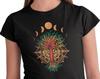 Moon Phases T-shirt Women Spiritual Graphic Moon T-shirt Woman Yoga Buddha Nature Tree of Life Shirt Gift
