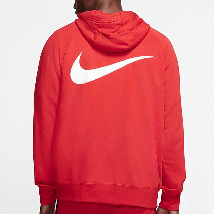Nike Мужская толстовка на молнии с двойной галочкой, спортивная одежда, красная CT7363-657