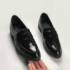 Lady Loafers Shoes Single Shoes Vulcanize Shoes Women Shoes Spring Autumn Black Pointed British Style Shoes