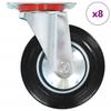 VidaXL 8 Pcs Swivel Castors 160 Mm