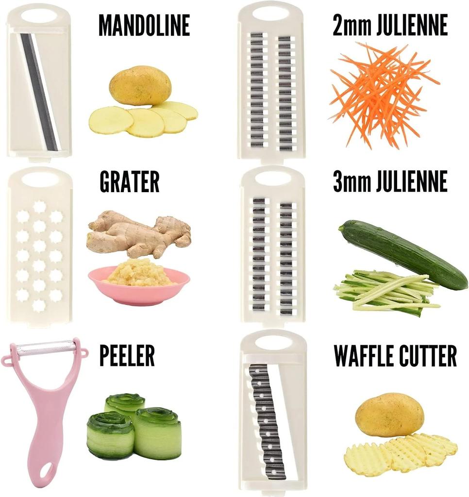 Овощерезка-мандолина, многолезвийная картофелерезка, овощерезка, соломорезка, картофелерезка