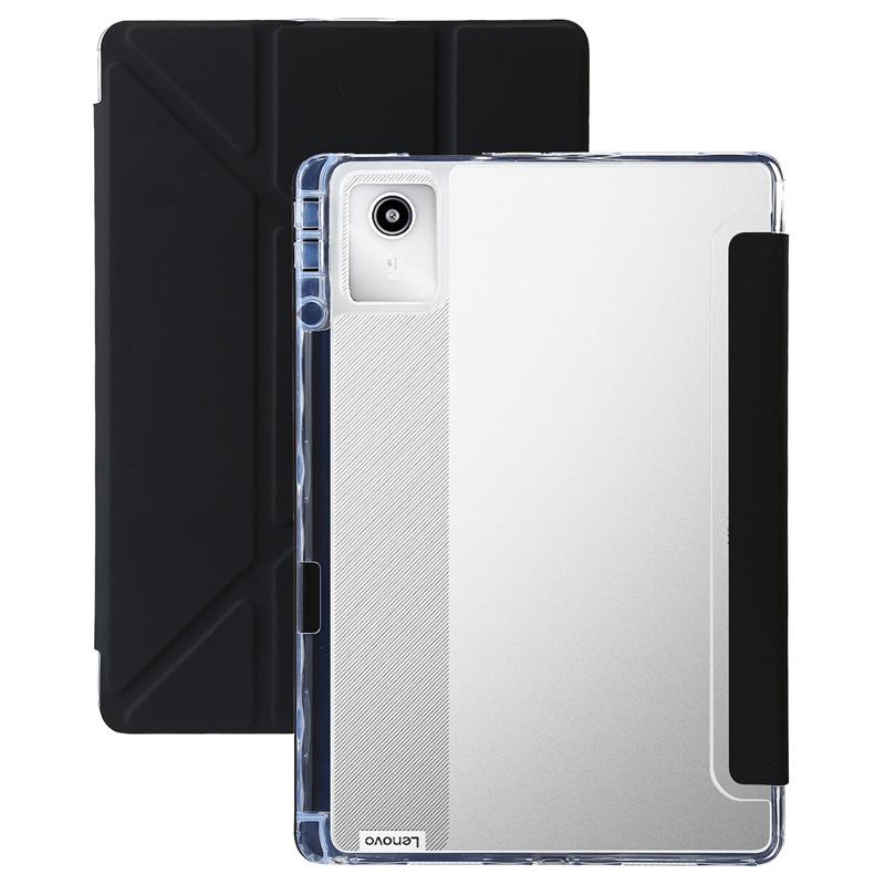 Чехол для Lenovo Tab M11, многослойная складная подставка, прозрачная задняя крышка, магнитный планшет для Lenovo Xiaoxinpad Xiaoxin Pad 2024, 11-дюймовый чехол