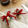 Bowknot Christmas Bell Napkin Ring Festive Christmas Table Decoration Home New Year Festival Gift