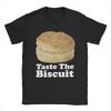 Мужская футболка Taste The Biscuit из чистого хлопка, футболка с коротким рукавом и круглым вырезом, оригинальная футболка