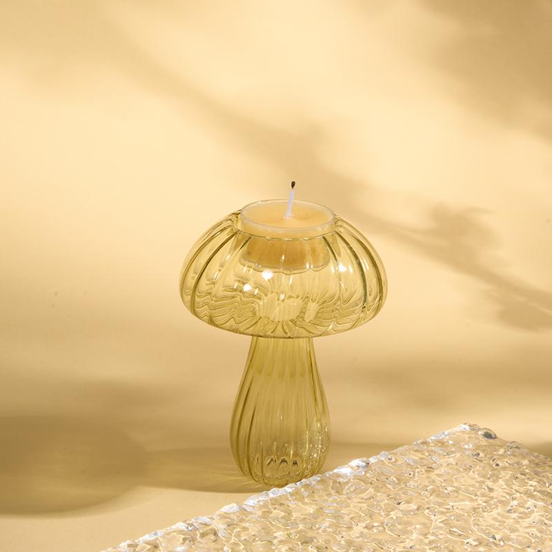 1 шт. Подсвечник в виде гриба, минималистичный дизайн вазы в виде гриба, романтические настольные украшения, декоративные украшения, 5 стилей