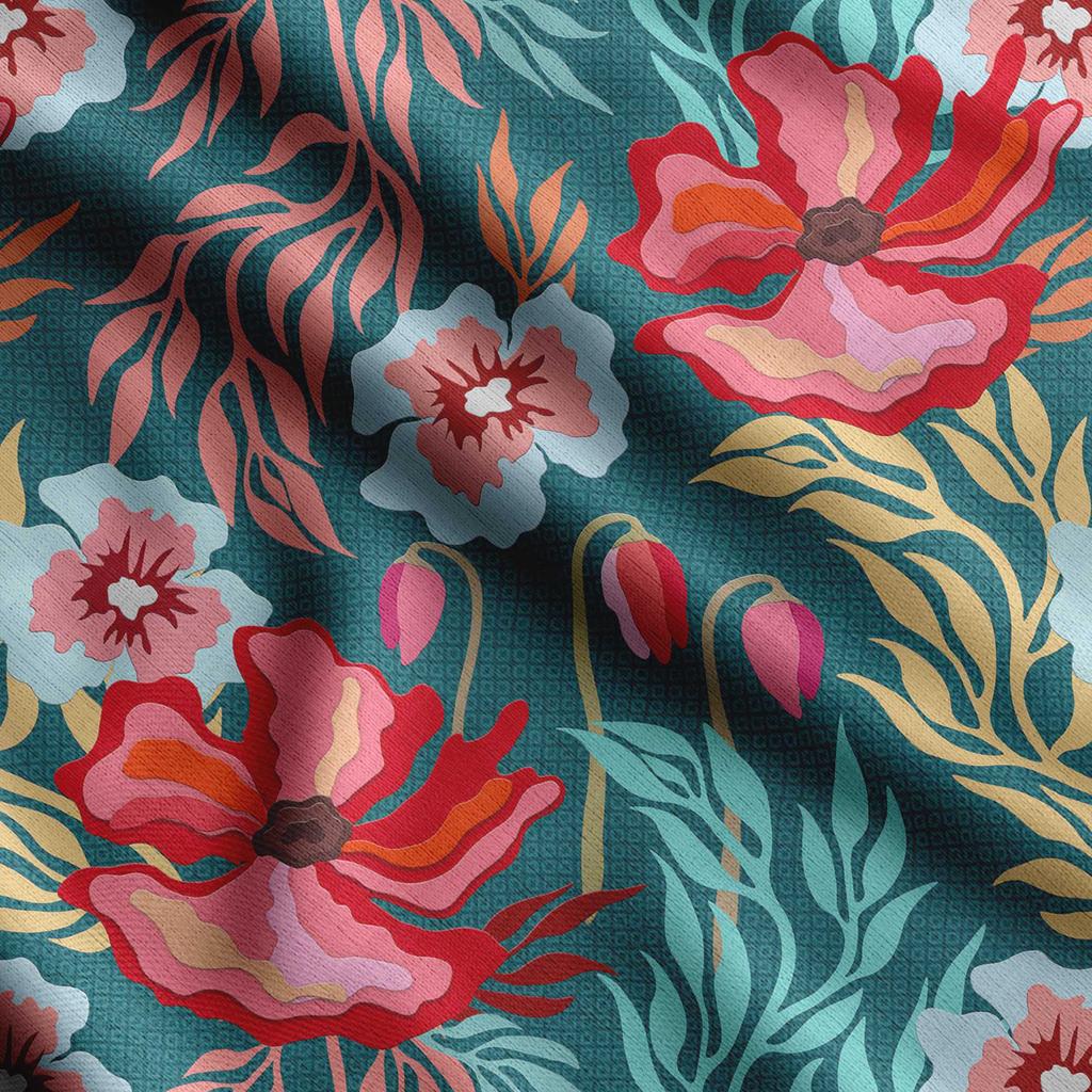Soimoi Ткань для квилтинга из хлопкового батиста с цветочным принтом, продаваемая во дворе — швейные принадлежности для хлопчатобумажной ткани средней плотности шириной 42 дюйма