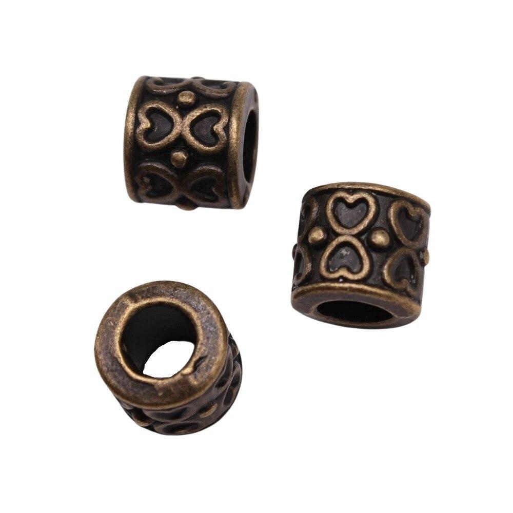 Бусины с большими отверстиями, свободные бусины-разделители, мужские аксессуары, украшения ручной работы для мужчин