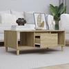 821063 vidaXL Coffee Table Sonoma Oak 90x50x36.5 Cm Engineered Wood