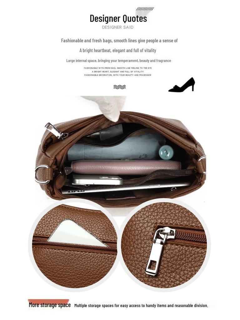 Стильная сумка кроссбоди большой вместимости 2025 для женщин - Универсальная и повседневная для мам