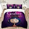 Coraline Other Mother Print 3Pcs Bedding Setduvet Cover With 2 Bedropillowcase Home Birthday Gift