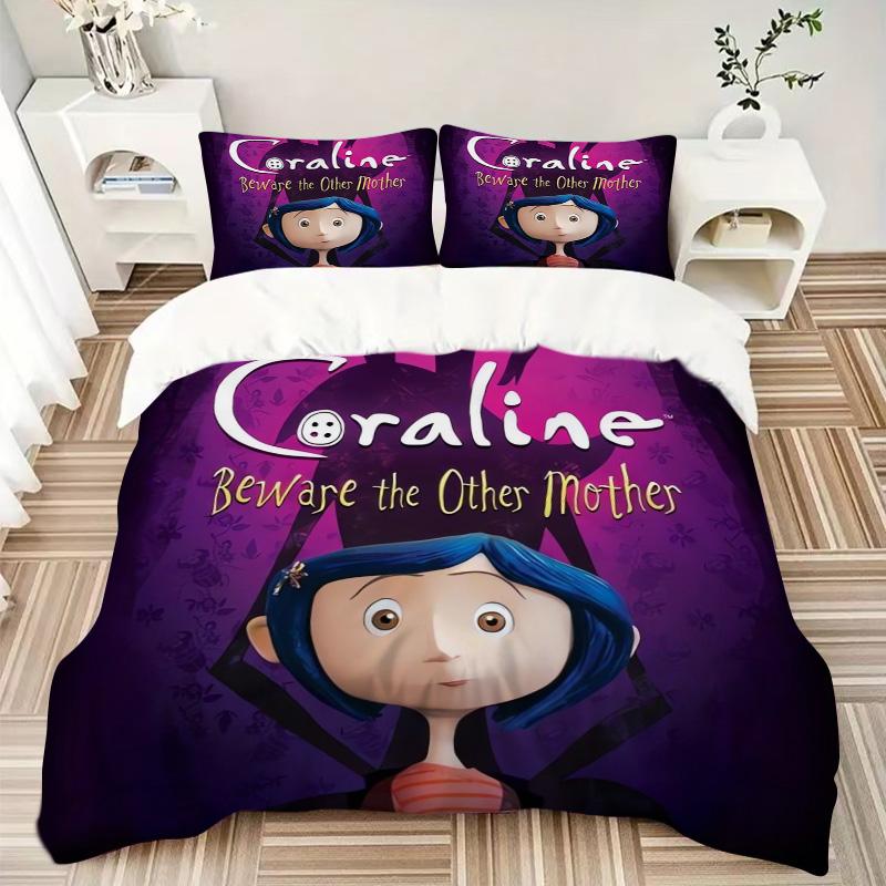 Coraline Other Mother Print 3Pcs Bedding Setduvet Cover With 2 Bedropillowcase Home Birthday Gift