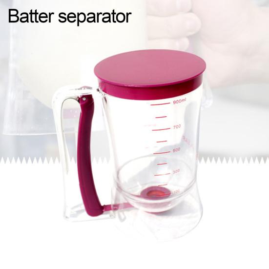 Pancake Batter Dispenser BPA-Free Cupcake Batter Funnel Pancake Maker with Measuring Label Easy Pour Baking Supplies