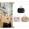 New Women's Canvas Bag Casual Retro Portable Canvas Shoulder Bag Large Capacity Multi-layer Women's Messenger Bag