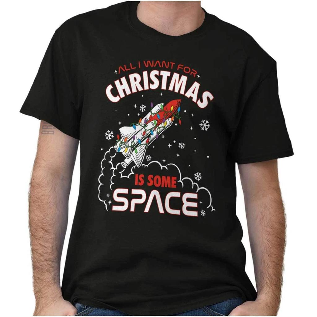 All I Want For Christmas Some Space Graphic T Shirt Men or Women