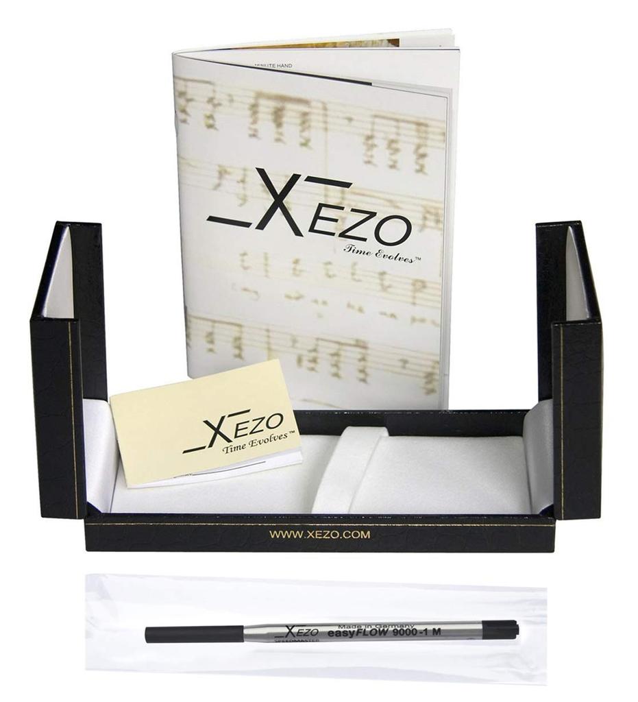All Xezo Maestro Solid 925 Sterling Silver and Serial Ballpoint Pens with Handmade Black Mother of 18K Gold Inheritance Any 2 Pearl. Plated.