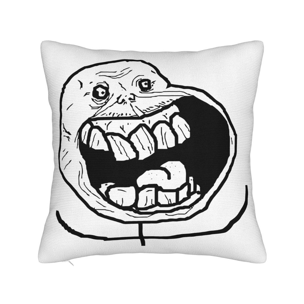Мем Trollface Rage Comic Смешная Шутка Тролля Интернет Наволочки Винтажная Наволочка Для Свадебной Вечеринки Домашний Декор Чехол на Подушку