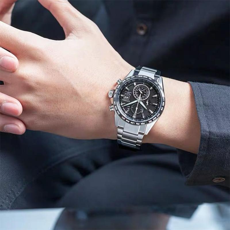 Citizen Коллекция Eco-Drive Часы с кварцевым механизмом на солнечных батареях Браслет из нержавеющей стали AT8154-82E