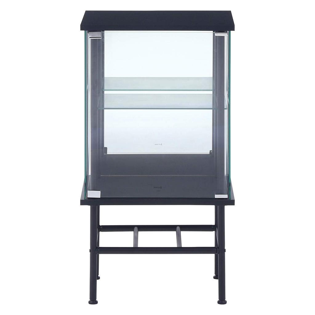 Коллекционный кейс Legras Кейс для фигурок 2 яруса Ширина x Глубина x Высота Черное закаленное стекло Зеркальная задняя стенка Сборка Подставка для товара 99498 48.6 38.2 88.8см