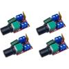 4pcs DC Mini Motor PWM Speed Controller Small LED Dimmer 5A 90W 3V 6V 12V 24V 35V Speed Control Switch 5A 90W PWM