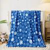 Pet Paw Print Blue Blanket print blanket soft and cozy perfect for the living room bed sofa or a nap,gift