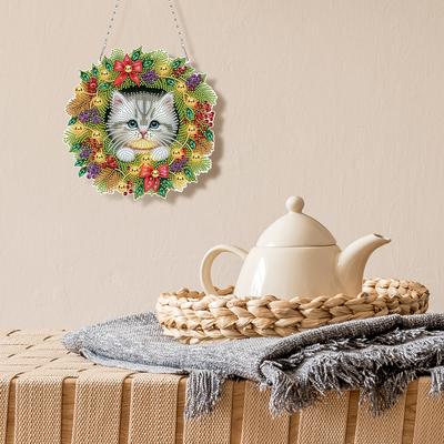 2D/Плоские Рождественские DIY Стразы Алмазная Живопись Подвески на Окно Набор для Алмазной Живописи Алмазная Акриловая Подвеска Настенное Украшение для Двери