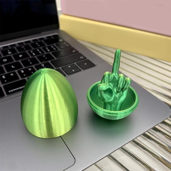 Пасхальное яйцо, розыгрыш со средним пальцем, подарок для мужчин и женщин, 3D-печатное грубое яйцо, шутка, веселый сюрприз, подарок, уникальная игрушка для взрослых