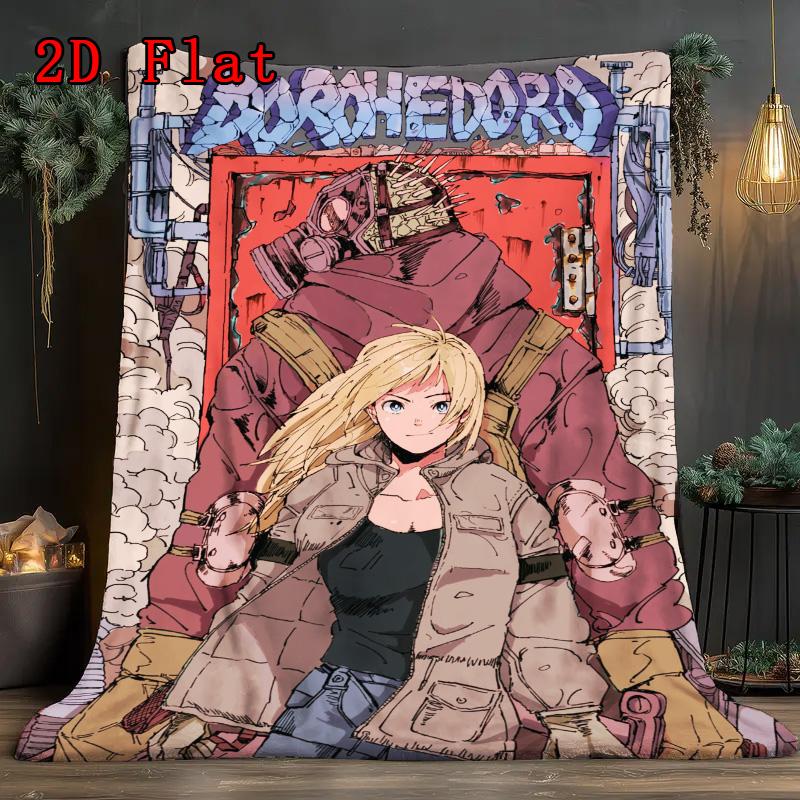 Dorohedoro Anime Theme 2D Flat Pattern Flannel Blanket High quality All Seasons Warmth and Comfort Perfect for Christmas Gifts.PMT0914134