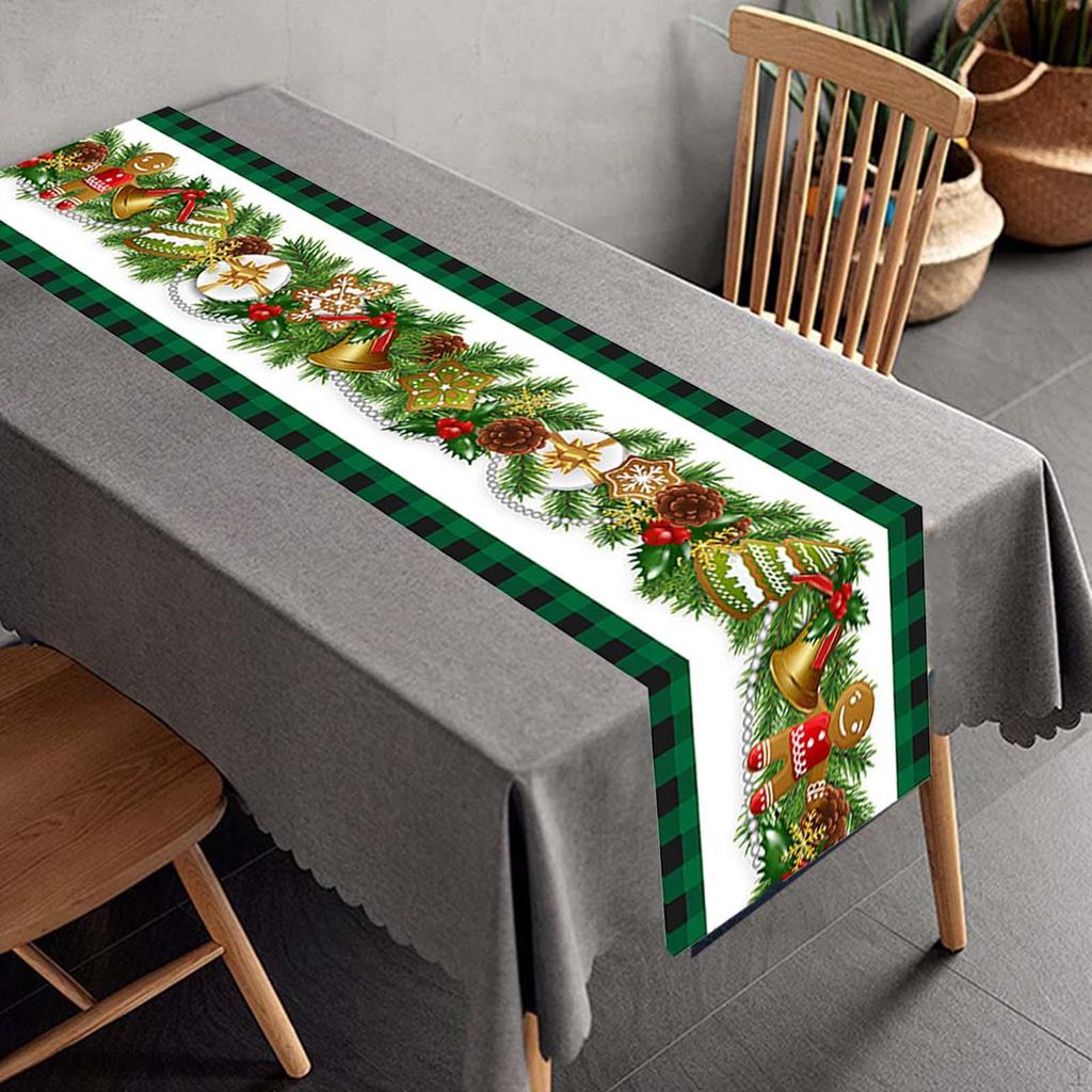 Christmas Table Runner - Stylish Holiday Decoration for Dining Dresser