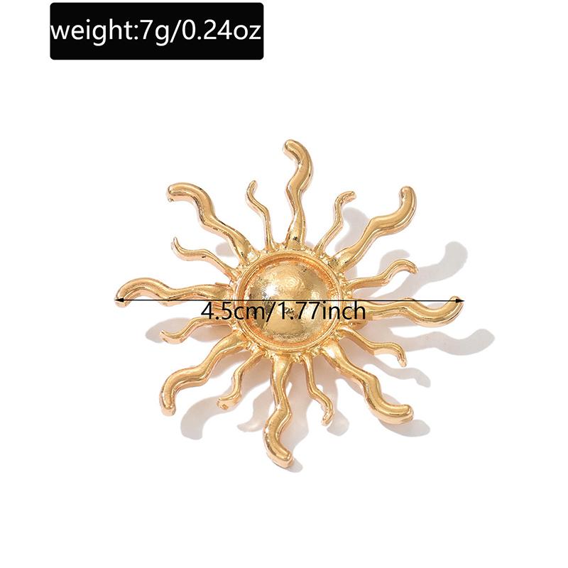 2026 New Sunflower Swallow Metal Brooch Women's Punk Vintage Metal Brooch Unique Versatile Clothing Accessory Decoration